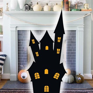 Cadılar Bayramı Şato Ayaklı Pano Küçük