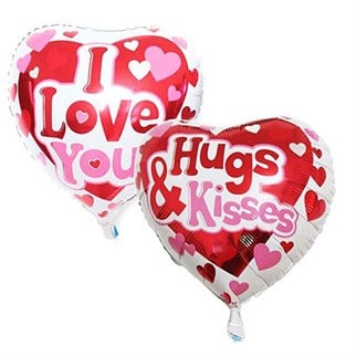 Çift Yönlü Kalp Folyo Balon
