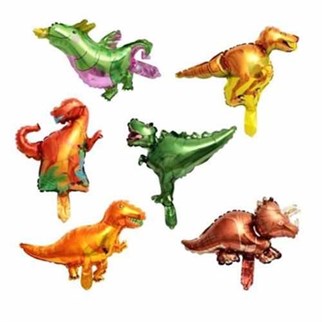 Dinozor Dekoratif Folyo Balon 6 Adet