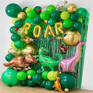 Dinozor Folyo Balon Yeşil