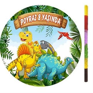 Kişiye Özel Dinozor Pinyata + Sopası