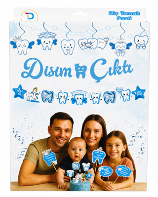 Diş Buğdayı Mavi Parti Seti