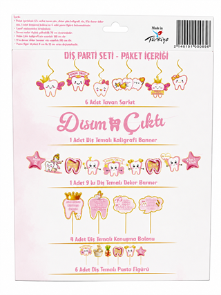 Diş Buğdayı Pembe Parti Seti