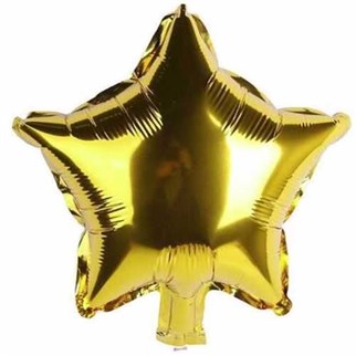 Altın Renkli Yıldız Folyo Balon 45 Cm