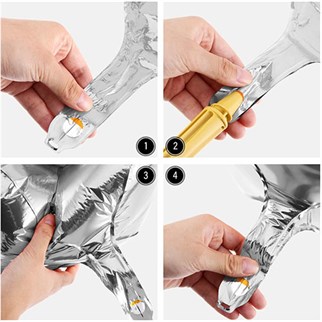 Gümüş Renkli Yıldız Folyo Balon 45 Cm