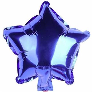 Lacivert Renkli Folyo Balon Yıldız 45 Cm