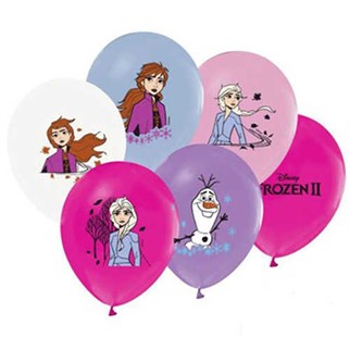 Frozen Temalı Latex Balon 8 Adet