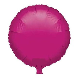 Fuşya  Yuvarlak Folyo Balon