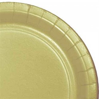 Gold Karton Tabak 23 cm 8 Adet