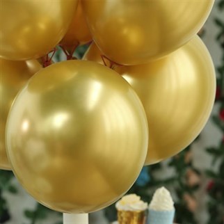 Gold Metalik Balon 20 Adet