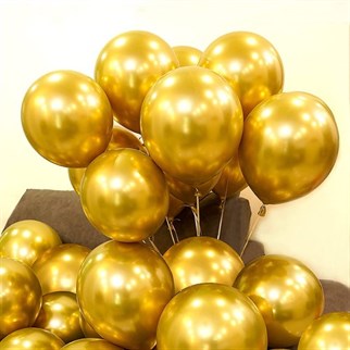 Gold Renk Krom Balon 50 Adet