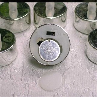 Gold Renk Pilli Led Mum 24 Adet