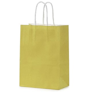 Gold Renkli Kraft Çanta 31 x 41 Cm 25 Adet