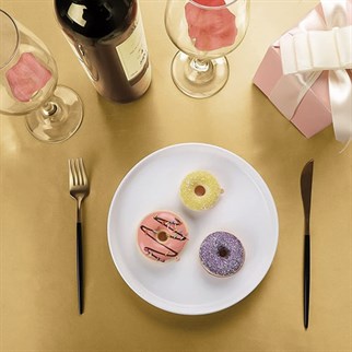 Gold Renkli Saten Masa Örtüsü