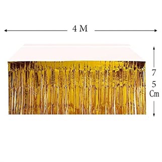 Gold Saçaklı Masa Eteği