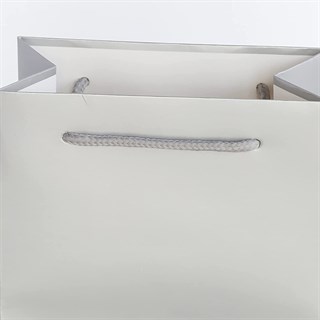 Gri Renk Karton Çanta 25 Adet 14 x 17 Cm