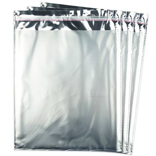 Gümüş Yapışkanlı Hediye Paketi 30x35 50Adet