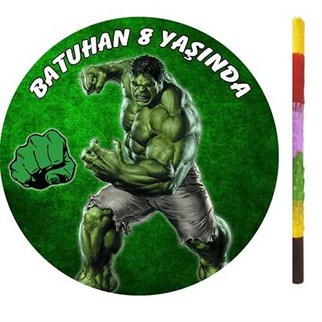 Kişiye Özel Hulk Pinyata + Sopası