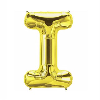 I Harf Folyo Gold Renk Balon Küçük 35 Cm
