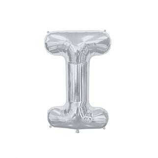 I Harf Folyo Gümüş Balon Küçük 35 Cm