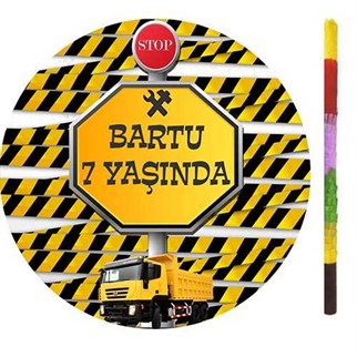 Kişiye Özel İnşaat Pinyata + Sopası