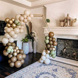 Kahverengi Pastel Balon 100 Adet