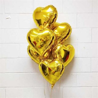 Altın Kalp Folyo Balon 45 Cm