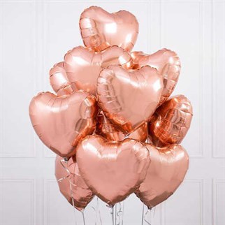 Kalp Folyo Balon 45 Cm Rose