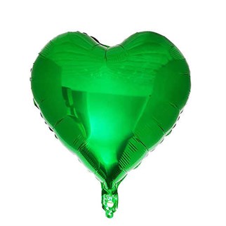 Yeşil Kalp Folyo Balon 45 Cm