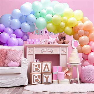 Karışık Renkli Makaron Pastel Balon 20 Adet