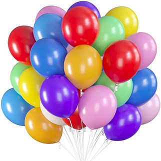 Karışık Renkli Mat Balon 20 Adet