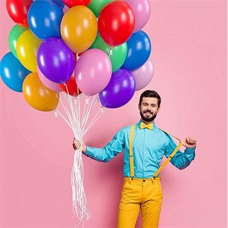 Karışık Renkli Pastel Balon 100 Adet
