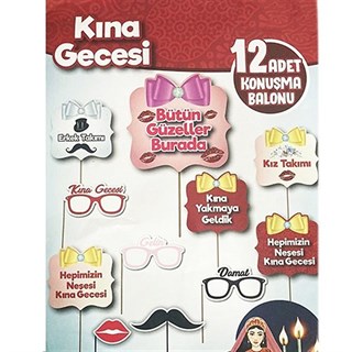 Kına Gecesi El Pankartı 12 Adet