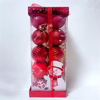 Kırmızı Ağaç Süsü Seti Kutulu