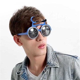 Kırmızı Renkli Bisiklet Parti Gözlüğü