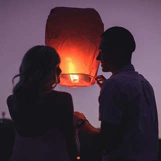 Kırmızı Dilek Feneri 1 Adet