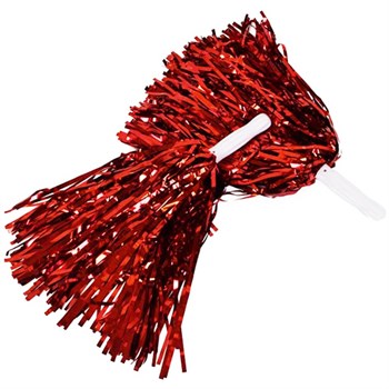 Kırmızı Gösteri Ponponu Çift