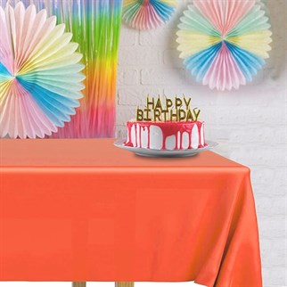 Kırmızı Masa Örtüsü Plastik