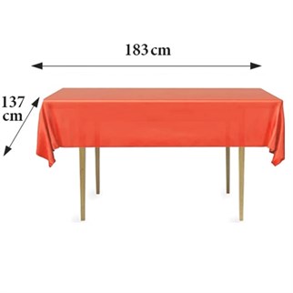 Kırmızı Masa Örtüsü Plastik