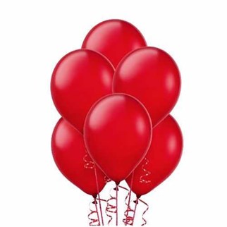 Kırmızı Metalik Balon 20 Adet