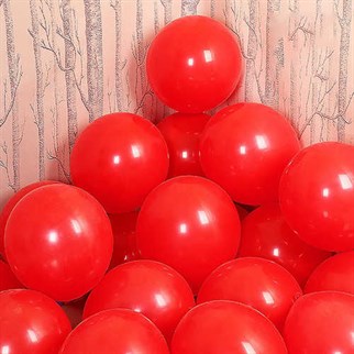 Kırmızı  Pastel Balon 20 Adet