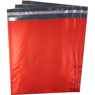 Kırmızı Yapışkanlı Hediye Paketi 25x35 50 Adet