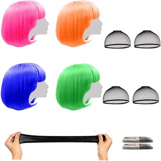 Patin Sarısı Kısa Peruk Saç