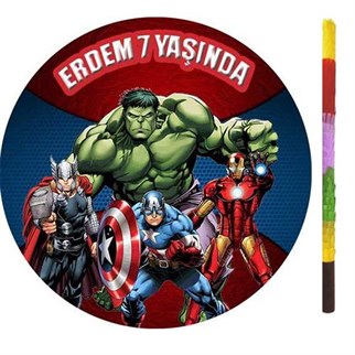 Kişiye Özel Avengers Pinyata + Sopası
