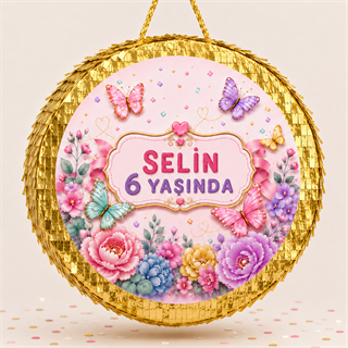 Kişiye Özel Kelebek Pinyata + Sopası