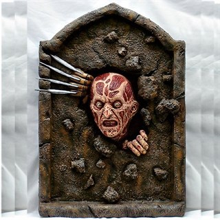 Korkunç Mezar Taşı Masa Üstü Ayaklı Pano