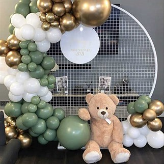 Küf Yeşili Pastel Balon 100 Adet