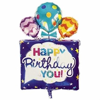 Lacivert Happy Birthday To You Folyo Balon