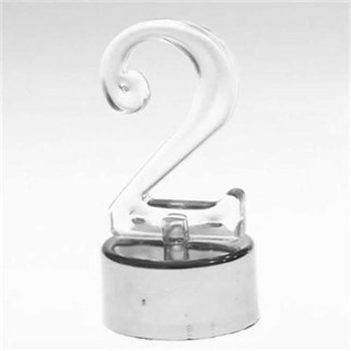 Led Işıklı 2 Rakam Mum Gümüş