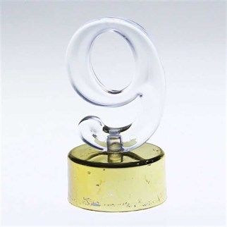 Led Işıklı 9 Rakam Mum Gold